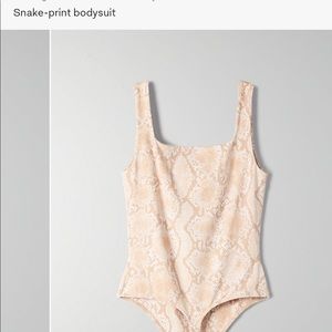 Snake-print bodysuit